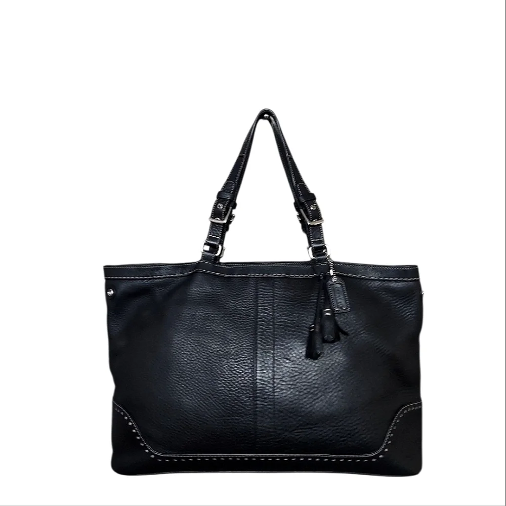 Coach Vintage Travel Y2K Large Size Hamptons Zip Biz Carryall Great Cond - Picture 4 of 12